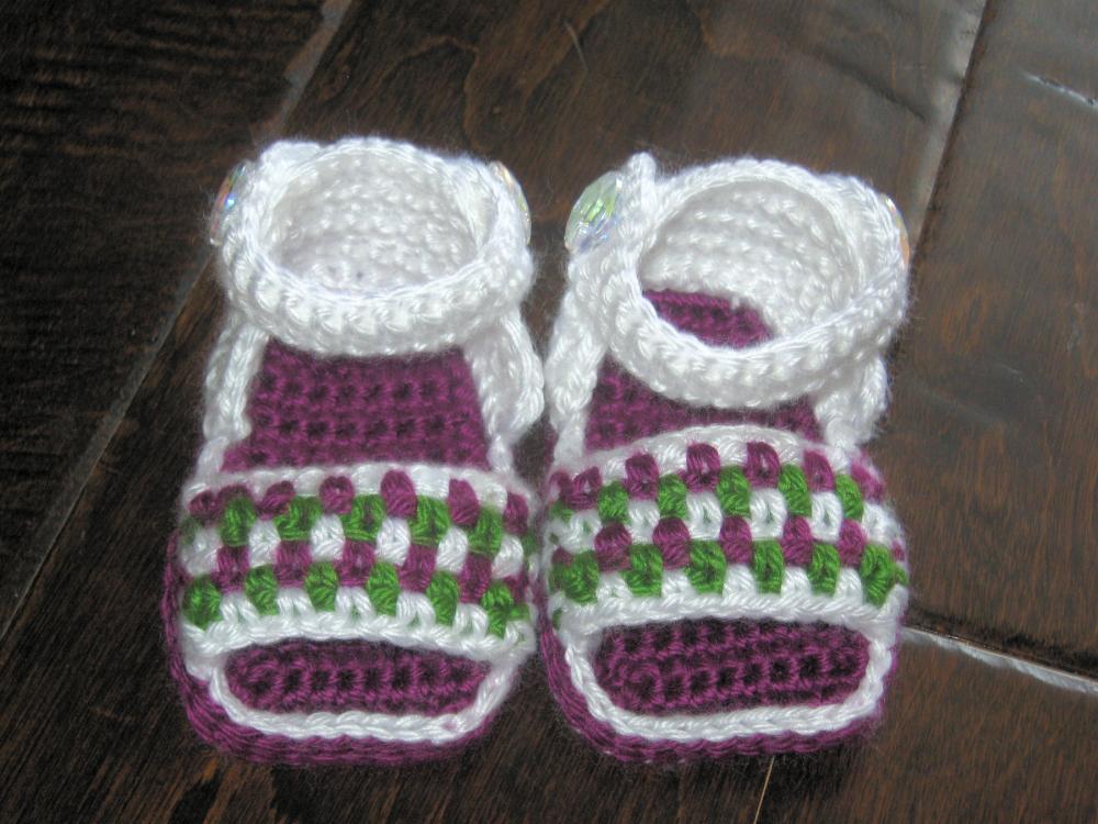 Crochet Baby Sandals Booties Shoes Newborn To 6 Months